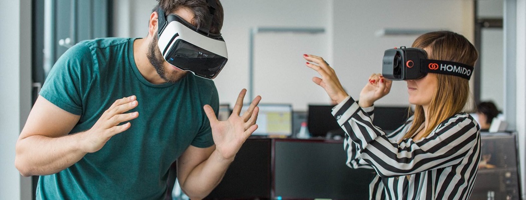 VR virtual reality on video